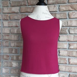 Eileen Fisher purple sleeveless top tank shell
